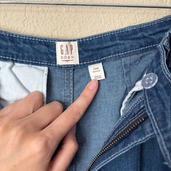 Blue Wide Leg Women's Jeans - Picture 3 of 14